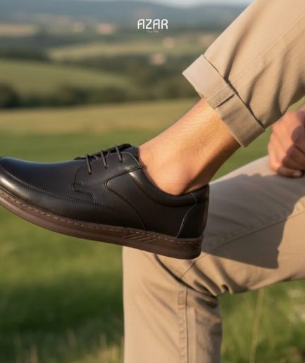 Chaussure derby Noir AZ 502-H1205 à lacets avec semelle souple